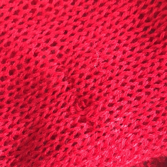 Set of 2 knit sweater bodycon mini dresses red & black short sleeves pull over S - Picture 7 of 16